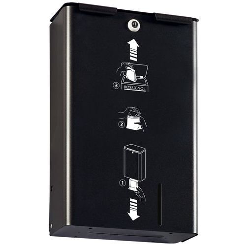 Poubelle Pour Sanitaire Féminine 10 L Murale Manga Gris Manganèse