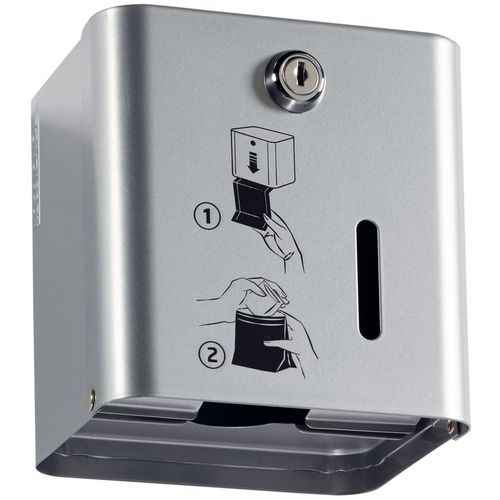 Distributeur Sachet Periodique Stella Gris Métal - Ral 9006