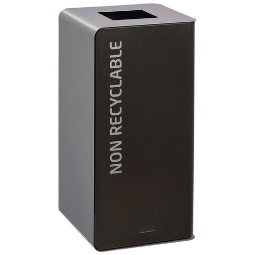 Borne De Tri 40 L Cubatri Sans Serrure Gris Manganèse Gris