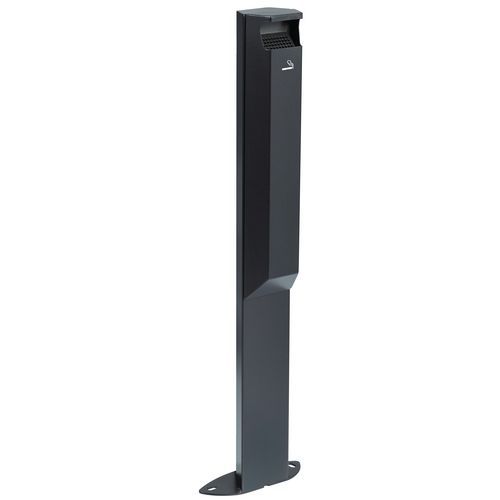 Cendrier 3 L Sur Pied Arkea Sans Serrure Anthracite Mat