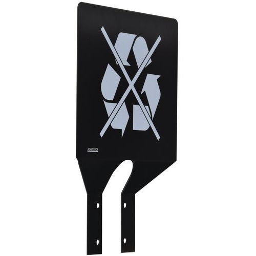 Plaque Fixation Sur Poteau Gris Manganèse