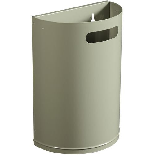 Corbeille Murale Décrochable 20 L Arkea Premium Gris Ciment