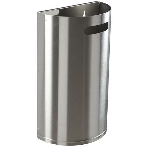 Corbeille Murale Décrochable 40 L Arkea Premium Inox Brossé