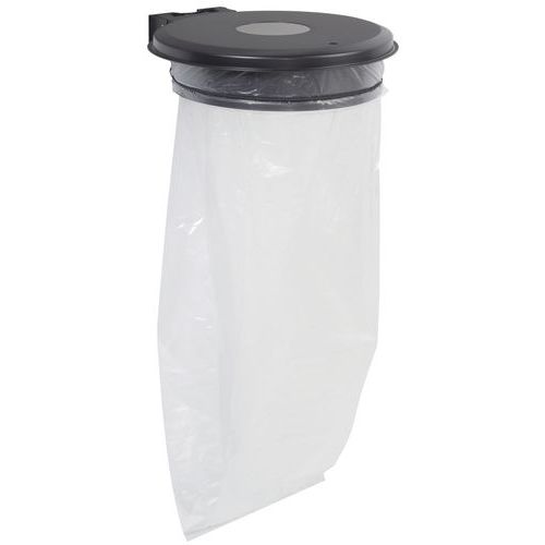 Support Sac Poubelle Mural Collectrap Essentiel Gris