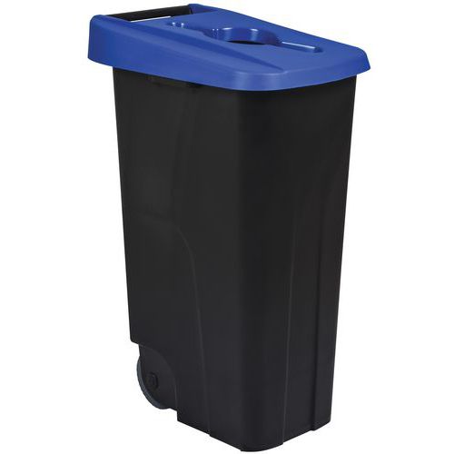 NOIR 85 Litre extra-large Heavy Duty plastique poubelle Bin unité de rangement avec couvercle 