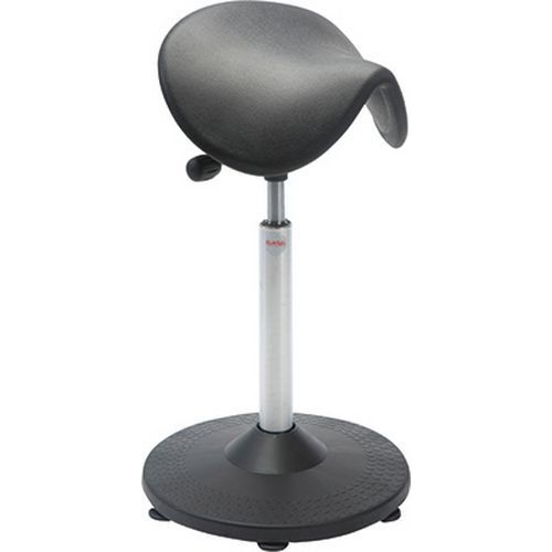 Tabouret Trumpet Vérin à Gaz-medium Selle Dalton Noir