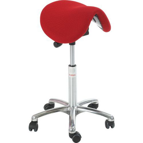 Tabouret Vérin à Gaz-bas Dalton 3d Rouge