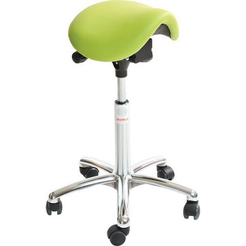 Tabouret Vérin à Gaz-haut Mini Imitation Cuir Vert