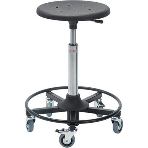 Tabouret à Roulettes Vérin à Gaz-bas Assise Sigma