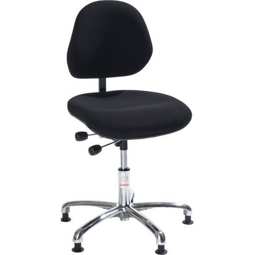 Siège Aktiv Vérin à Gaz-medium Assise-dossier Tissu Noir