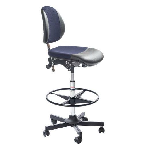 Siège Aktiv Duo Vérin à Gaz-haut Ambla Noir-3d Bleu