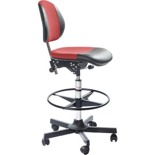 Siège Aktiv Duo Vérin à Gaz-haut Ambla-3d Rouge