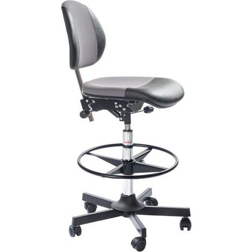 Siège Aktiv Duo Vérin à Gaz-haut Ambla Noir-3d Gris