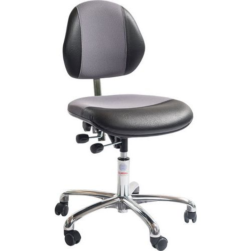 Siège Aktiv Duo Vérin à Gaz-medium Ambla Noir-3d Gris