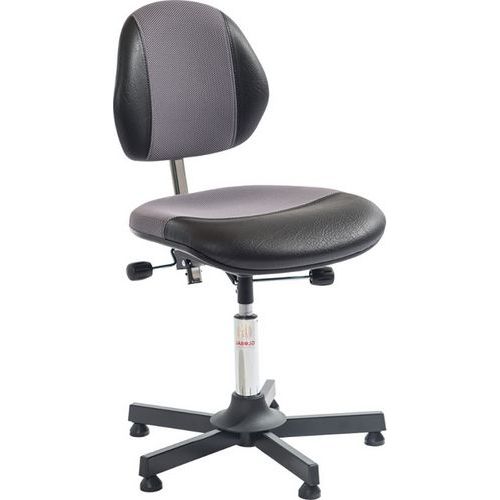 Siège Aktiv Duo Vérin à Gaz-bas Ambla Noir-3d Gris