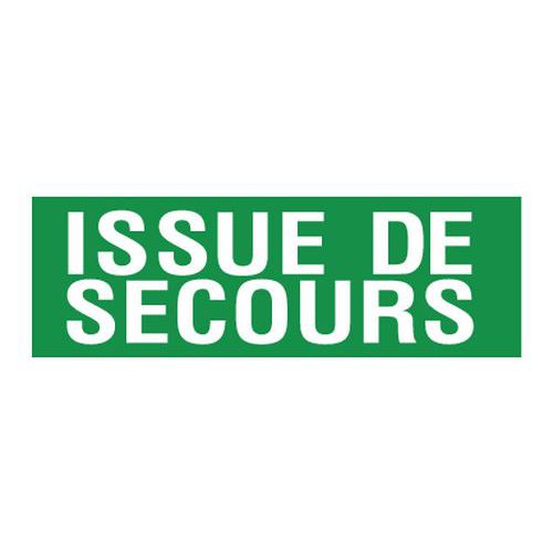Novap - Panneau Issue de Secours Rigide Rectangle 330x120mm Polystyrène Choc