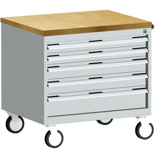 Bott 1 Armoire à Tiroirs Roulante Cubio Slr-866-5.3 - Bott