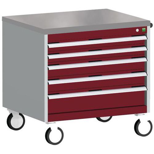 Bott 1 Armoire à Tiroirs Roulante Cubio Slr-866-5.3 - Bott