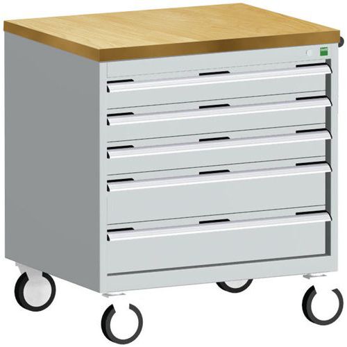 Bott 1 Armoire à Tiroirs Roulante Cubio Slr-867-5.3 - Bott