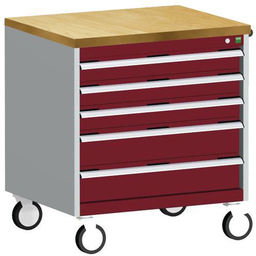 Bott 1 Armoire à Tiroirs Roulante Cubio Slr-867-5.3 - Bott