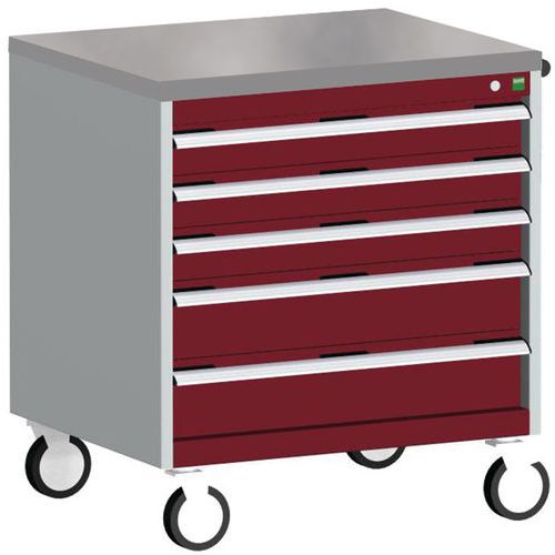 Bott 1 Armoire à Tiroirs Roulante Cubio Slr-867-5.3 - Bott