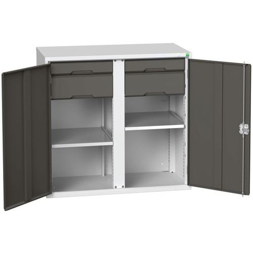 Armoire EPI et entretien Verso - Gris clair et anthracite 1050x550x1000mm - Bott
