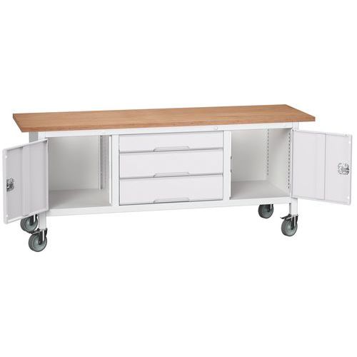 Bott 1 Etabli Monobloc Roulant Verso 2000 X 600 M32 - Bott