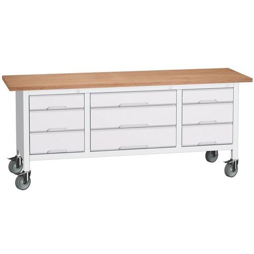 Bott 1 Etabli Monobloc Roulant Verso 2000 X 600 M33 - Bott