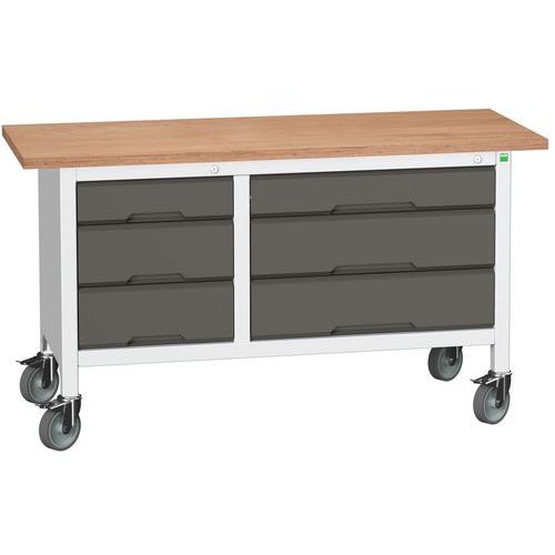 Bott 1 Etabli Monobloc Roulant Verso1500x600 M15 - Bott