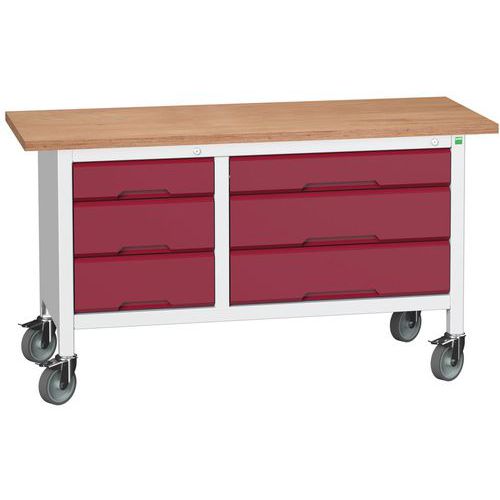 Bott 1 Etabli Monobloc Roulant Verso1500x600 M15 - Bott