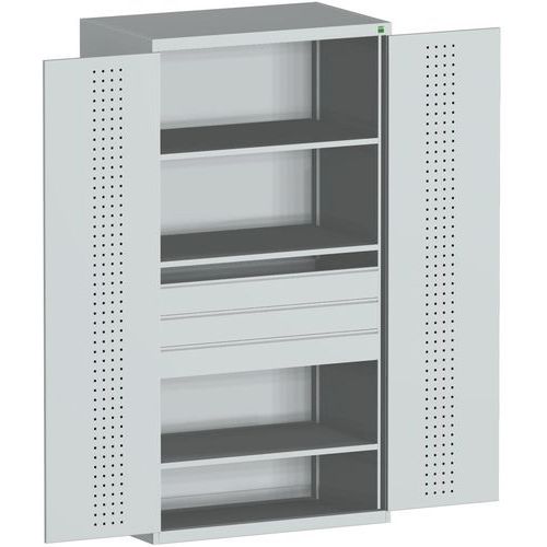 Bott 1 Armoire D'atelier Perfo Bott Smf - Avec Tablettes + Tiroirs_bott