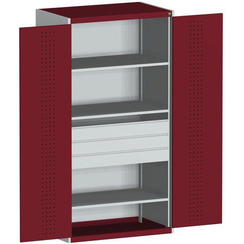 Bott 1 Armoire D'atelier Perfo Bott Smf - Avec Tablettes + Tiroirs_bott