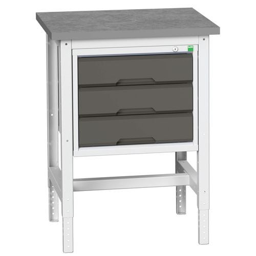 Bott 1 Desserte Hauteur Réglable Avec Tiroir Verso - Bott