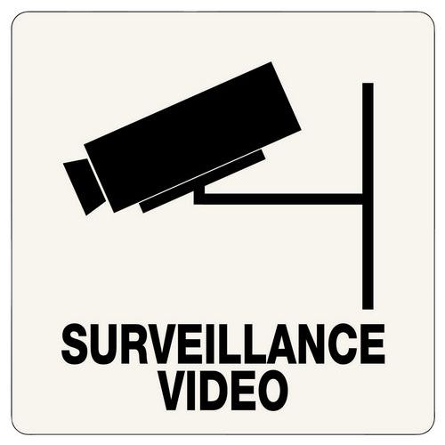 Pictogramme adhésif - Surveillance vidéo - Novap