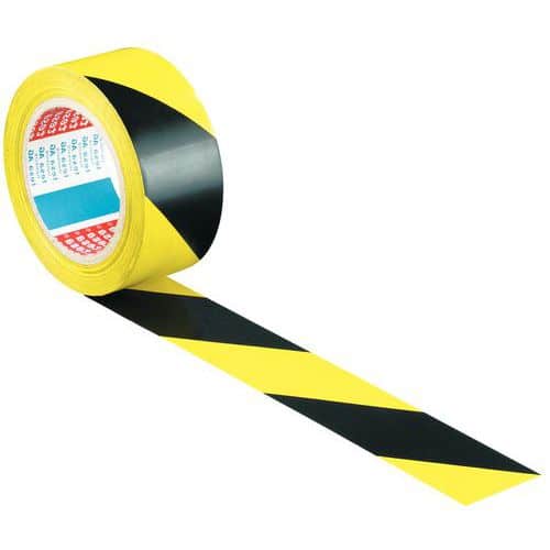 Sonew Ruban adhésif d'avertissement de sol imperméable givré en PVC noir  jaune 50 mm x 5 m, rubans d'avertissement, ruban antidérapant 
