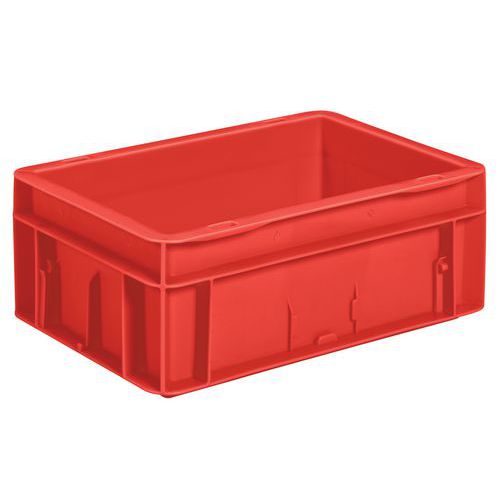 UTZ - Bac Europe 22L Rouge - 600x400x120mm - Polypropylène Gerbable - Stockage Robuste