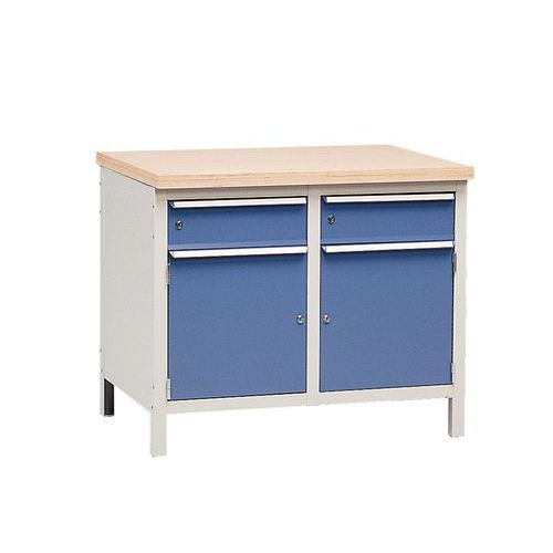 Etabli Sans Plateaux 2tiroirs + 2 Caisson/por Te