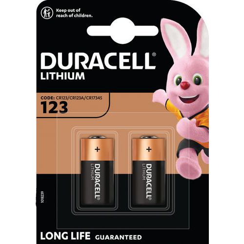 Duracell 2 Pile Lithium Cr123 - Pack De 2 - Duracell