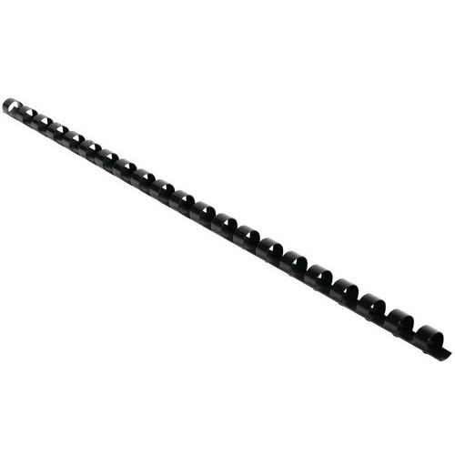 Peignes De Reliure Plastique 8mm A4 - Noir