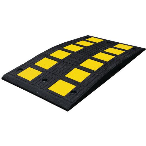 Ralentisseur Caout. Central Safety Rider® 90x50cm Blanc/noir