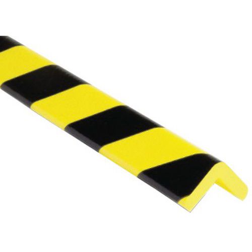 Profilé De Protection Noir/jaune Type H En 10x1m