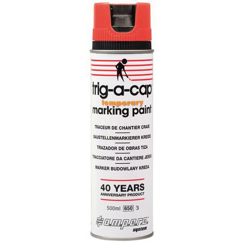 Aérosol De Traceur De Chantier Temporaire Rouge 500 Ml