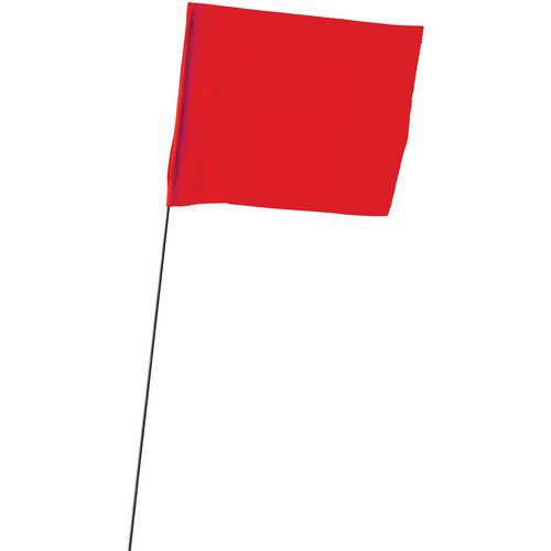 Drapeaux De Repérage 76 Cm Rouge Fluo