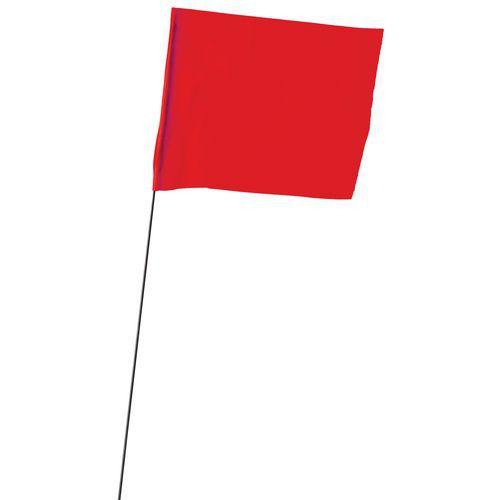 Drapeaux De Repérage 53 Cm Rouge Fluo