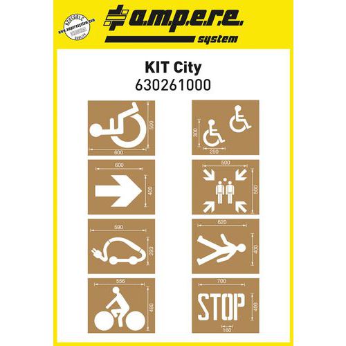 Kit Pochoir Réutilisable Voirie Palettes 8 Planches