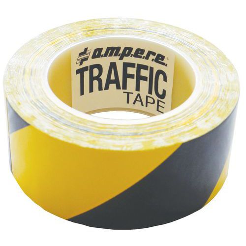Rouleau Adhésif De Marquage Jaune / Noir 30mx50mm Série 2