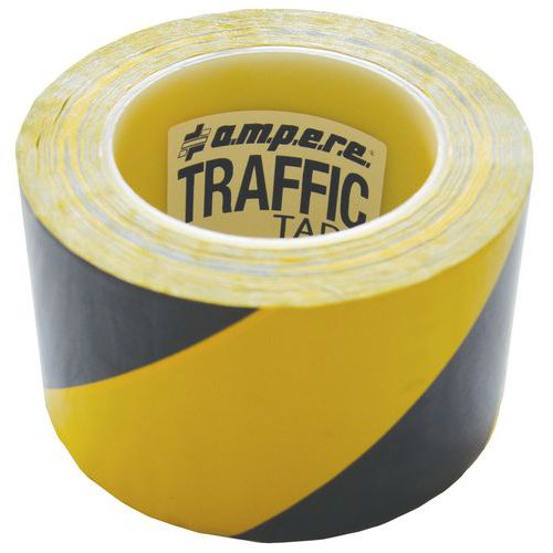 Rouleau Adhésif De Marquage Jaune / Noir 30mx75mm Série 2