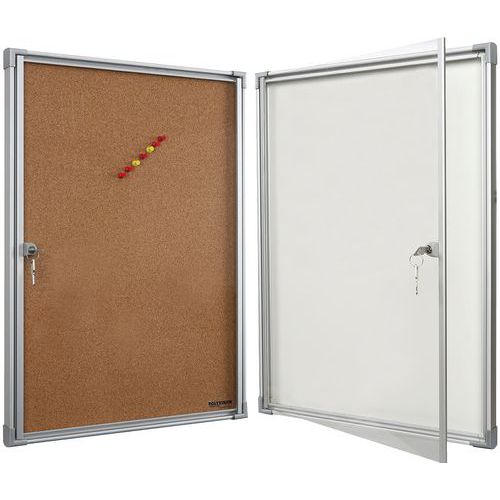 Vitrine D'affichage Extra Plate Fond Liége 1a4 Plexiglas