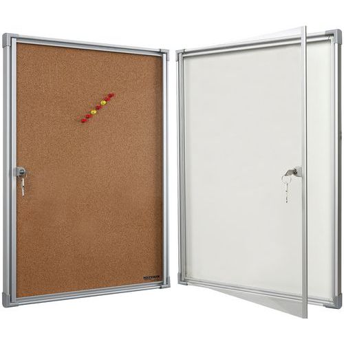 Vitrine D'affichage Extra Plate Fond Liége 4a4 Plexiglas