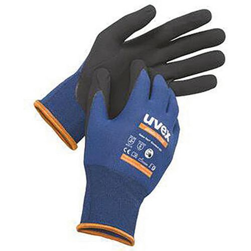 Uvex - Gants de précision Athletic Lite ESD - Taille 7 - Paume Nitrile Violet - Écran Tactile - Oeko-Tex